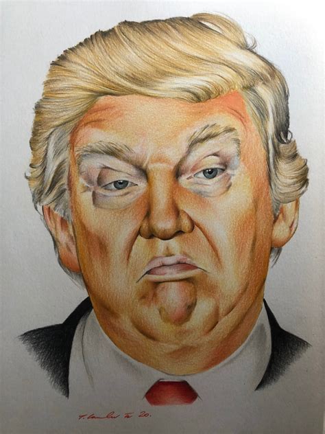 Donald Trump Original Pencil Drawing A Fan Art Usa Etsy