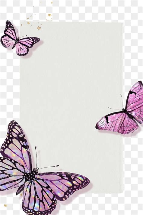 Pink Holographic And Glittery Butterfly Premium Png Rawpixel