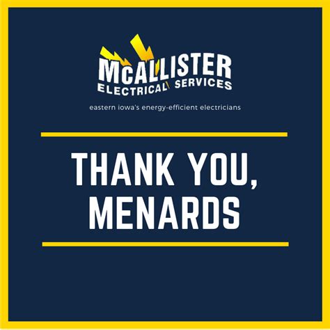 Menards Corporation McAllister Electrical Services