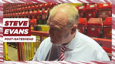 Steve Evans Reaction Gateshead 2 3 Stevenage YouTube