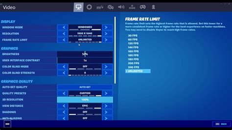 How To Fix Your Fps For Fortnite Fortnite Settings Quick PC YouTube