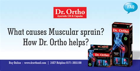 What causes Muscular sprain? How Dr. Ortho helps?