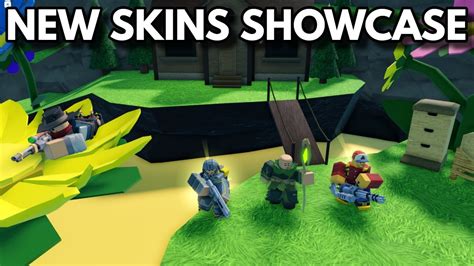 All New Skins Showcase Roblox Tower Defense Simulator Youtube