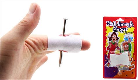 2 Packs Prank Joke Toy Fake Nail through Finger Trick Halloween Kids GH - Walmart.com