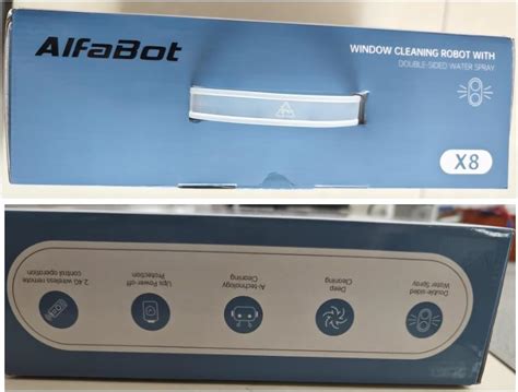 Alfabot Window Cleaning Robot With Dual Water Spray X Robot Window