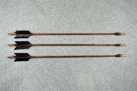 30 Inch Arrow Bone Tip Black Fletching