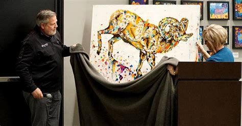Steve Mowery donates ram painting to Owasso Public Schools’ Education