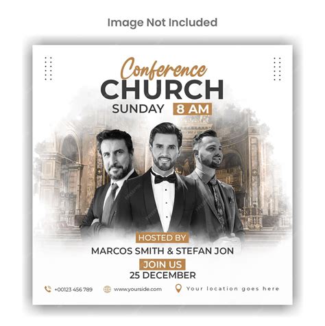 Premium Psd Church Conference Social Media Or Instagram Post Template