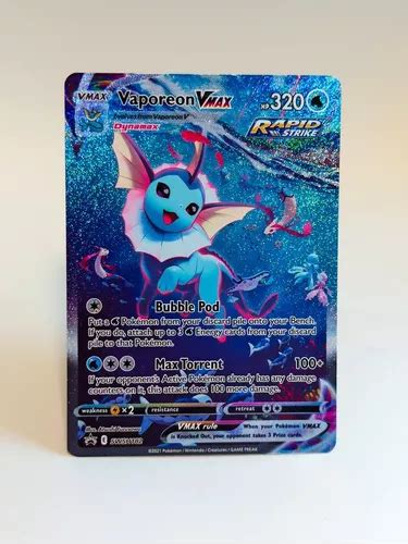 Cartas Pokemon Vaporeon Vmax Premium Collection Swsh 182 Envío gratis