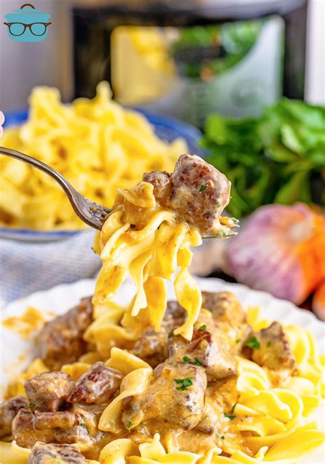 Crock Pot Beef Stroganoff For Two The Country Cook