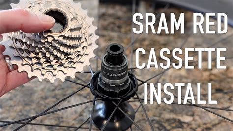 Sram Red Cassette Install Project Tarmac Youtube