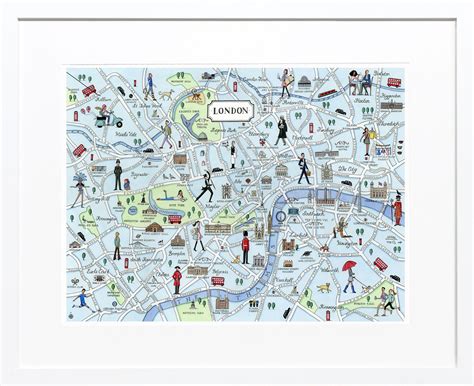 London Map Print Camilla Charnock Worksheets Library