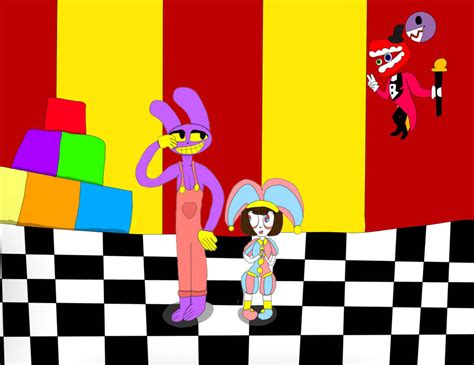 Jax and Pomni from My Digital Circus by Iluvbacon111 on DeviantArt