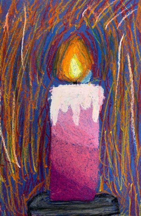 Oil Pastel Candle Art Lesson That Art Teacher