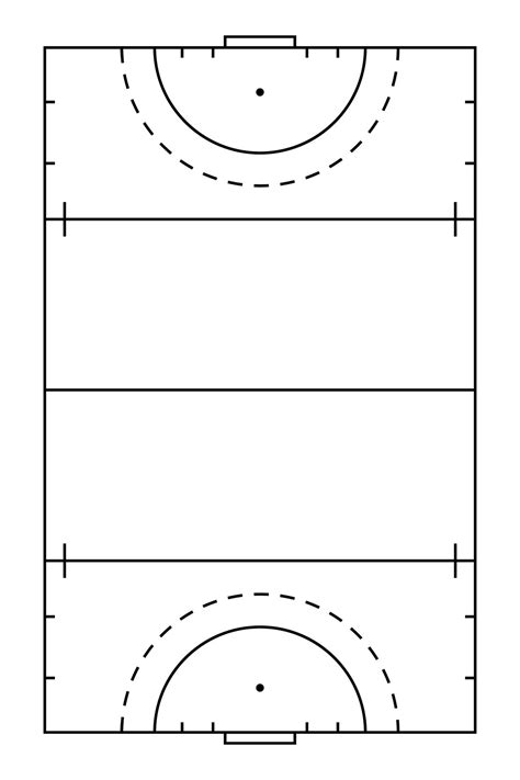 Field Hockey Field Diagram 30769593 Vector Art at Vecteezy