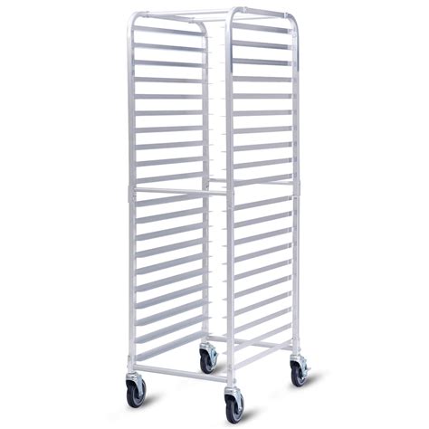 Costway Sheet Aluminum Bun Pan Bakery Rack Rolling Kitchen