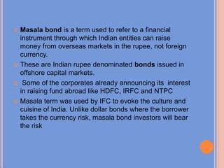 Masala bonds | PPT