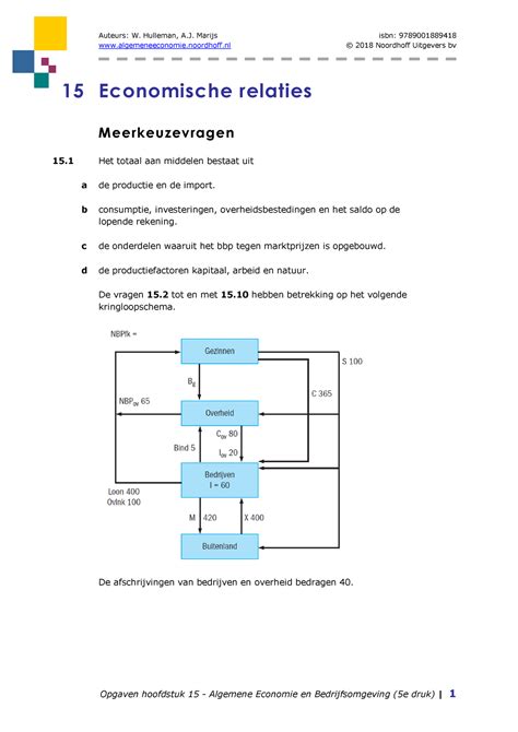 Algem Econ Opgaven H Algemeneeconomie Noordhoff