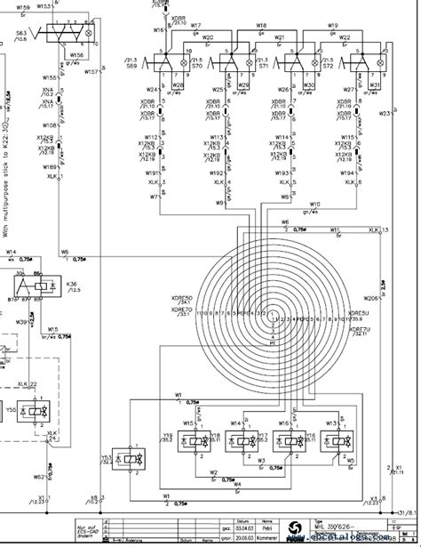 terex mhl  grab loader diagrams