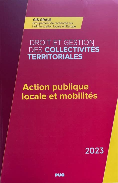 Parution Du Dgct Action Publique Locale Et Mobilit Gis Grale