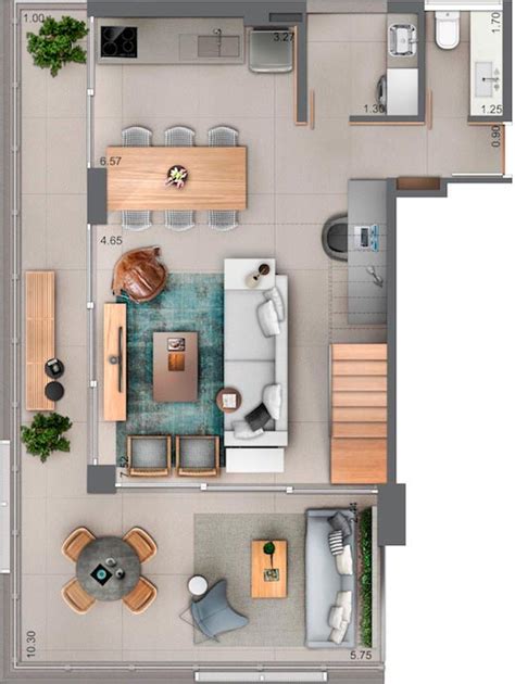 37 Desain Inspiratif Rumah Mezzanine Denah 3d View Plantas De Casas