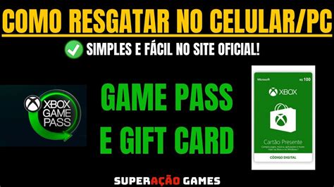 Como Resgatar Game Pass Ultimate Pelo Celular Ou Pc Gift Card De