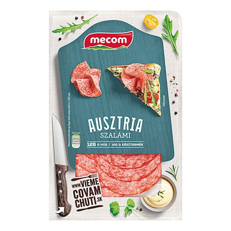 Mecom Ausztria szalámi 75 g szeletelt Webáruház 499 Ft Mecom