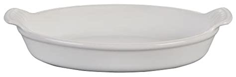 Le Creuset Stoneware Heritage Oval Au Gratin 6 Oz 6 5 White The