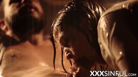 Sinful Babe Rides And Sucks Big Cock On The Rain Peyton Banks