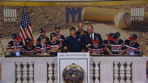 Little League champs rang Friday's NYSE opening bell