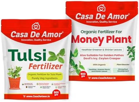 Casa De Amor Essential Combo Pack Tulsi Plant Food 900 Gm Money