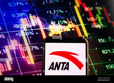 Konskie Poland September 10 2022 Smartphone Displaying Logo Of Anta Sports Company On Stock