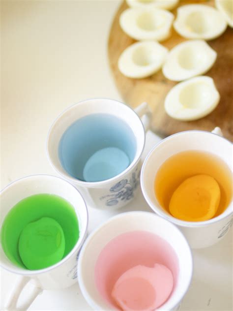 How To Dye Deviled Eggs Pastel Colors Our Little Blue Homestead