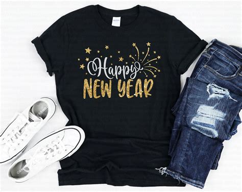 Happy New Year Svg, Fireworks Svg, New Years Eve Svg, New Year Svg, Dxf ...