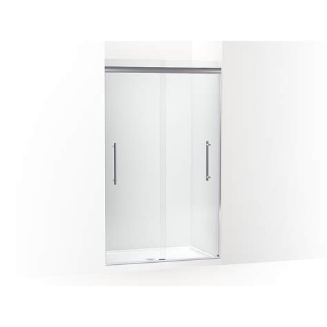 Kohler Pleat 47625 In X 790625 In Frameless Sliding Shower Door In Bright Polished Sil