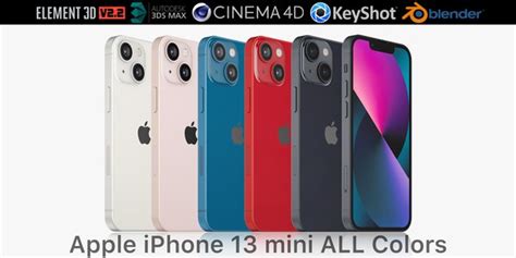 3D Apple iPhone 13 mini All colors - TurboSquid 1794821