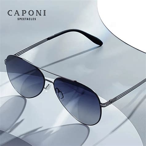 CAPONI Gafas De Sol De Nailon Para Hombre Lentes Polarizadas Con