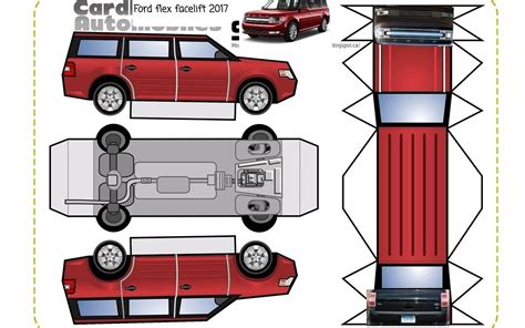 Red Facelifted Ford Flex Papercraft Artofit