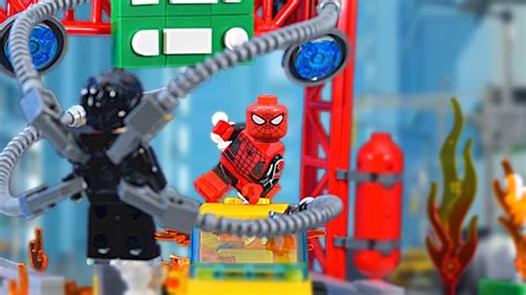 Lego Spider Man Vs Doc Ock Bridge Battle YouTube