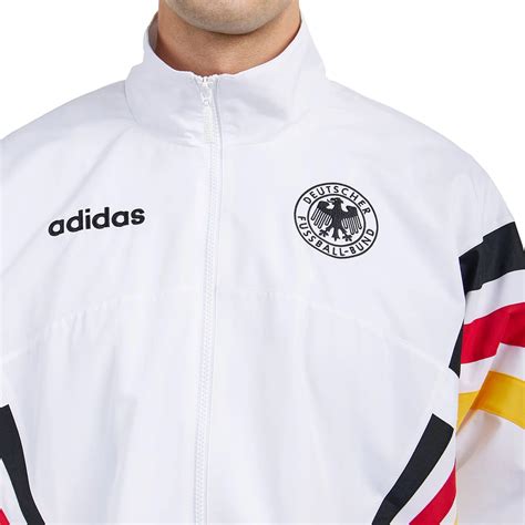 Adidas Germany 1996 Woven Track Jacket White Black HHV