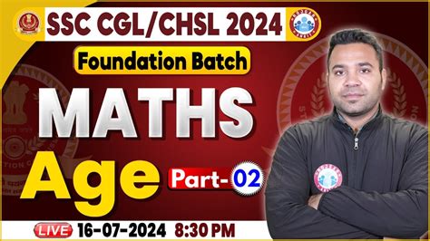 Age Maths Class For Ssc Cgl Chsl Ssc Maths Foundation Batch