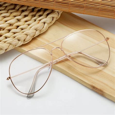 Finished Myopia Glasses Women Men Double Beam Nearsighted Eyewear Metal Frame Minus Diopter 1 0