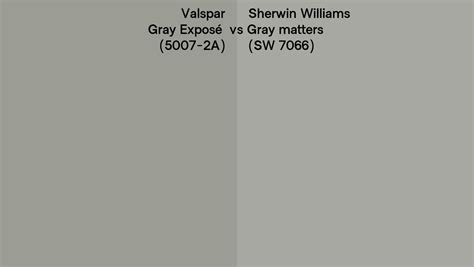 Valspar Gray Exposé 5007 2a Vs Sherwin Williams Gray Matters Sw 7066 Side By Side Comparison