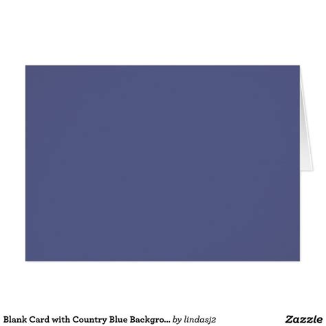 Blank Card With Country Blue Background Zazzle