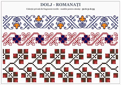 Semne Cusute Din Oltenia Cross Stitch Tattoo Cross Stitch Borders