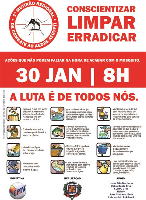 Atenção 1º Mutirão Regional de Combate a Dengue Prefeitura Municipal