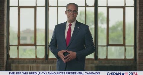 Former Representative Will Hurd Presidential Campaign Announcement | C ...