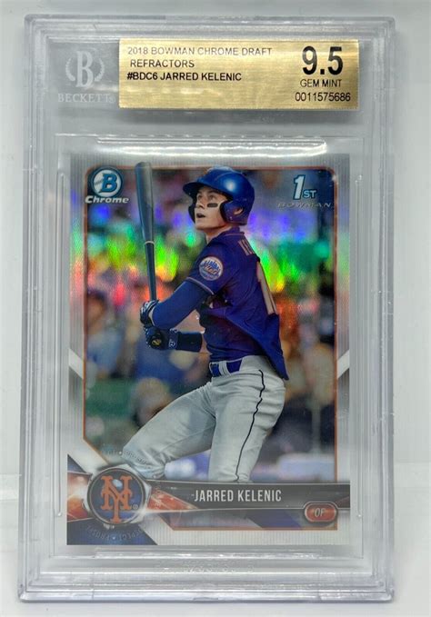 Bgs Jarred Kelenic Bowman St Chrome Rc Refractor Gem Mint