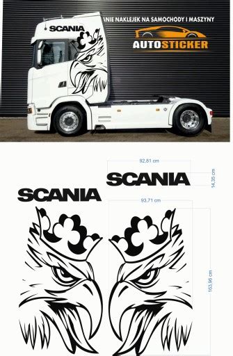 Naklejki Naklejka Scania Na KabinĘ Tir Model02 Za 250 Zł Z Radomska