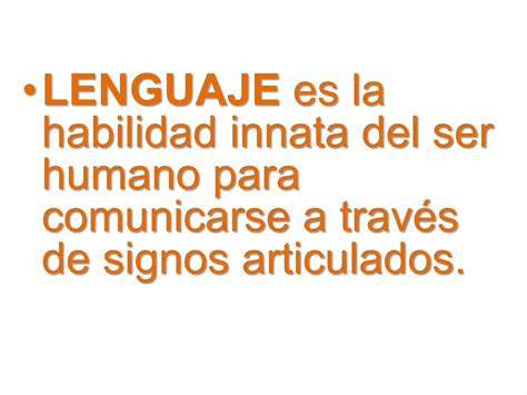 Lenguaje Lengua Y Habla Ppt